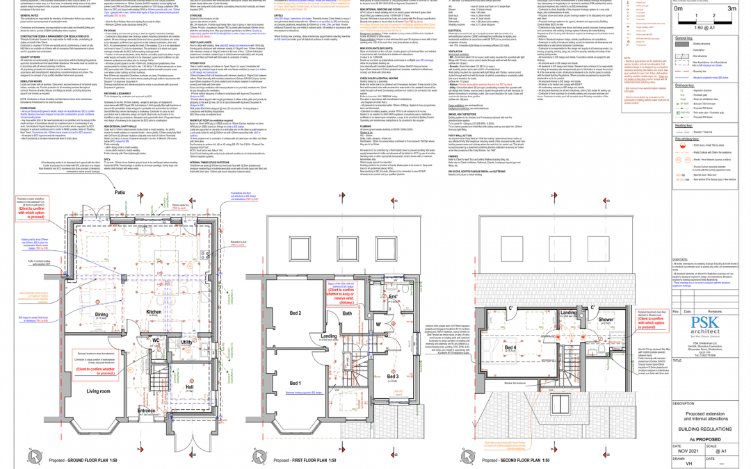 Building regulations drawings