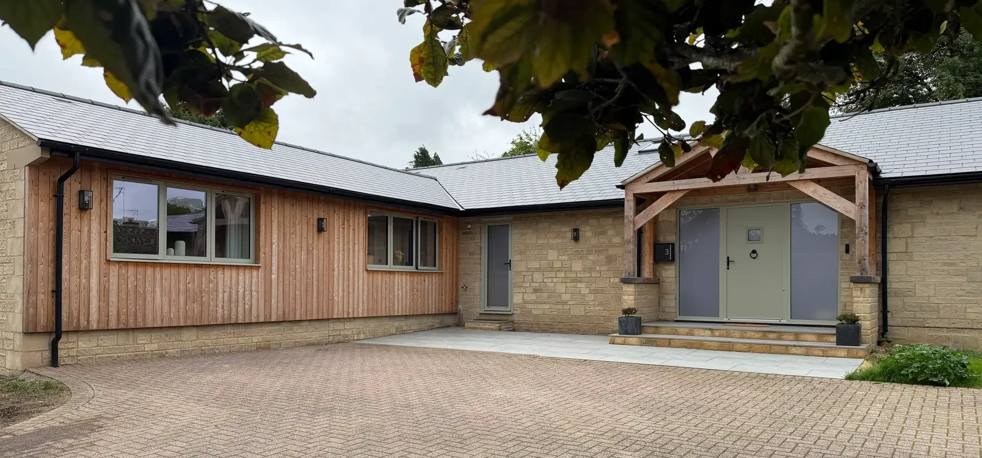 Bungalow extension, garage conversion and new build garage